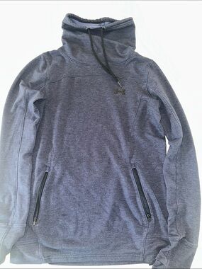 Under Armour Heathered Navy Funnel Neck Pullover